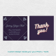 Custom Thank You Card Online Free Design Fast Shipping Full-color Printable 