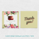 Thank You Card Template Custom Printable Business Card For Beauty Industry