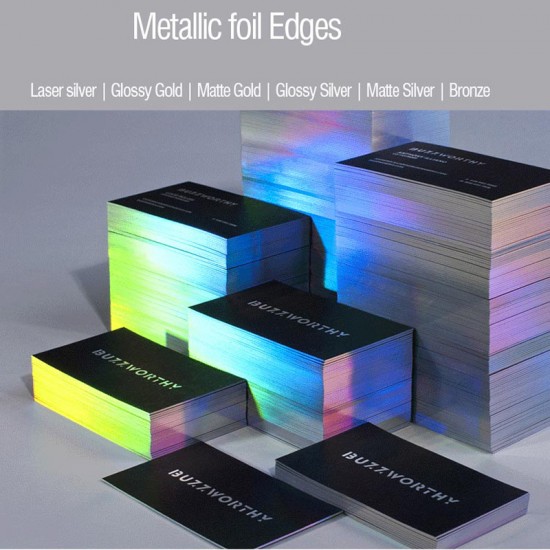 Painted Full Color Edge Black Business Card High Quality Free Design Card