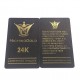 Gold Foil Stamped Business Cards Name Card Matte Black Plastic Cards 