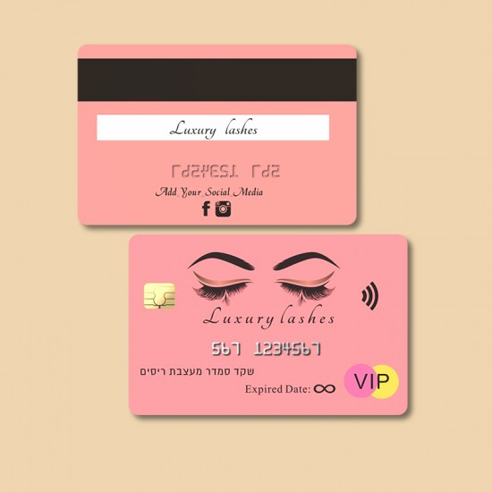 Loyalty Card Custom Embossed Code Printing QR Code For Small Business 