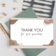 Brown Business Card Paper Free Design Thank You Card Message Card Fast Shipping