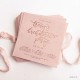 550 gsm Custom Pink Paper Thank You Card 
