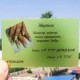Matte Visiting Cards Design Free Template with Green Background