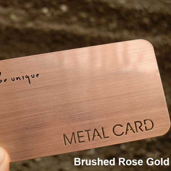 Rose Gold Metal Business Card Vistaprint Ideas Gift Card Design