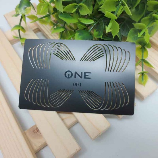Matte Metal Card Black UV Color Serial Numbers Business Cards Ideas