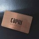 Copper Metal Membership Etching Name Card Template Wedding Card Design