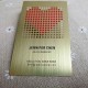 Brushed Golded Metal Card Design with Cutout  Free Shipping by Airmail