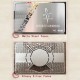Brushed Silver Gift Card with Matte Etching Name Card Size