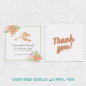 Thank You Card For Business Canve Custom Business Card Printable Personalized Logo