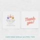 Thank You Card For Business Canve Custom Business Card Printable Personalized Logo